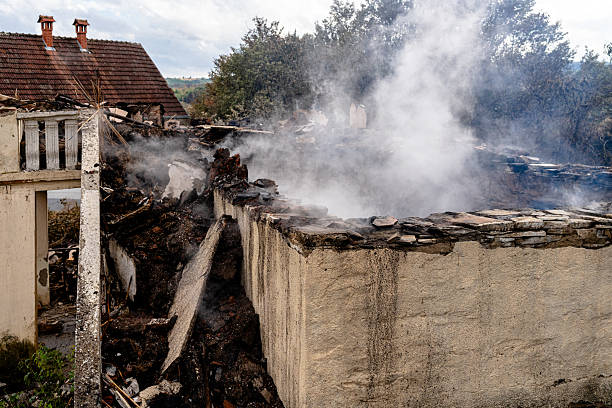 Professional Fire Damage Removal technician working in Montgomery, OH